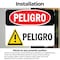 Signmission 7 in Height, 10 in Width, Vinyl Decal, Rectangle, Spanish OS-2PACK-DS-D-710-LS-1301 - alternate 2